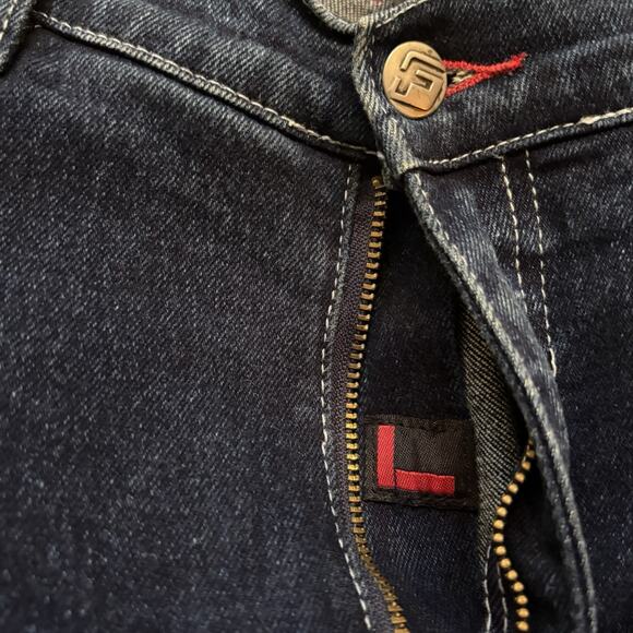 Fubu Women's Dark Blue Jeans Straight Leg Mid Rise Size 9/10 Y2K - Picture 6 of 12